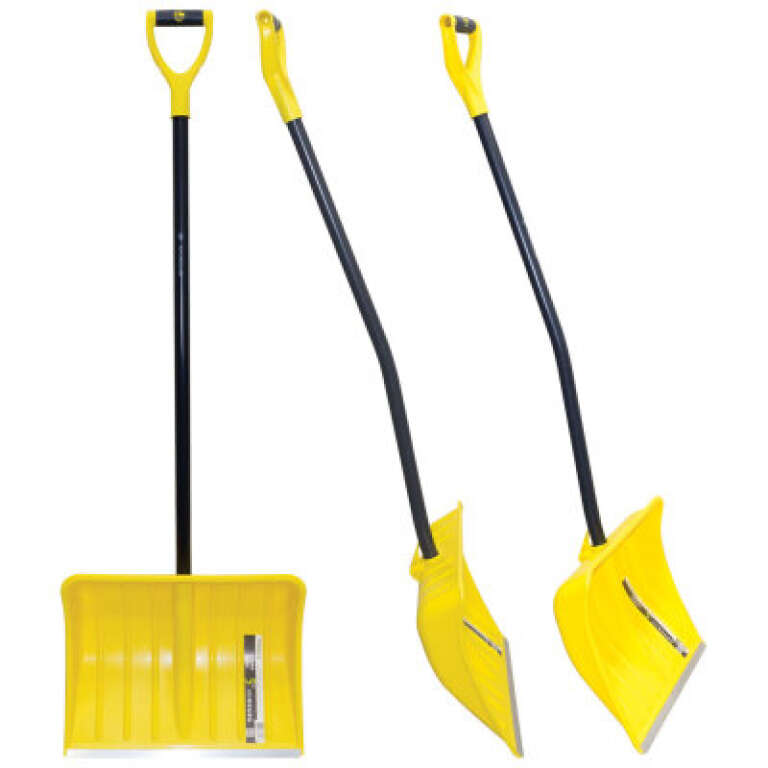 Лопата снеговая "Викинг" с алюминиевой планкой, ал.черенком и V-ручкой