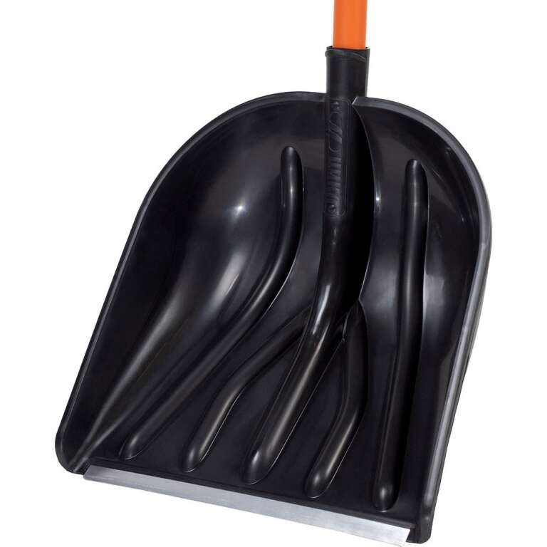 Лопата снеговая "Купец" с алюминиевой планкой (410*460)