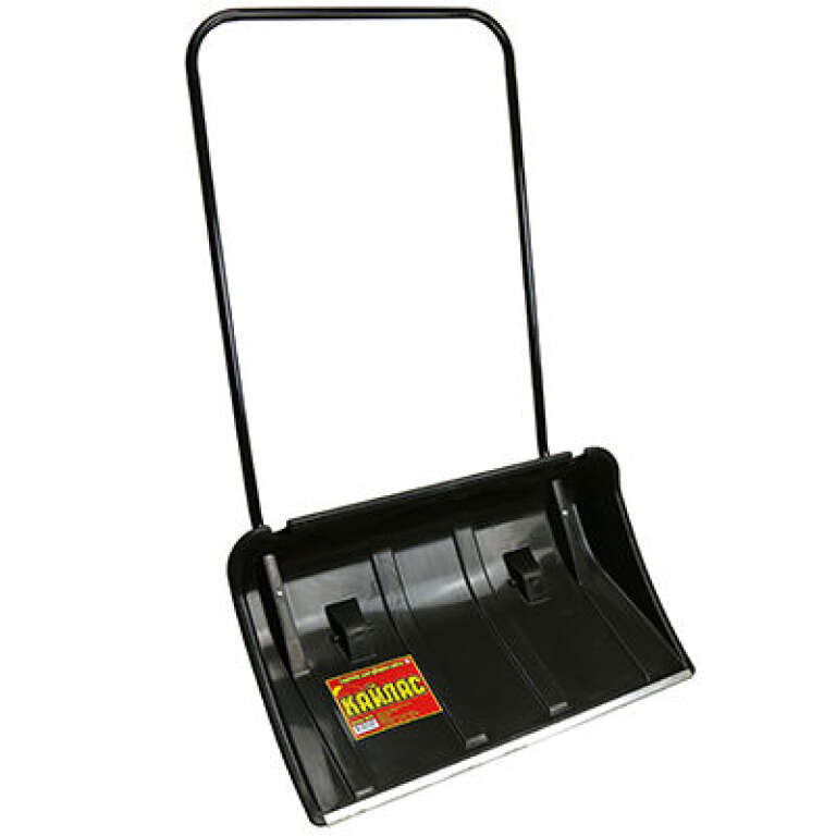 Скрепер пластиковый "Кайлас" на колесах с алюминиевой накладкой 860*500мм