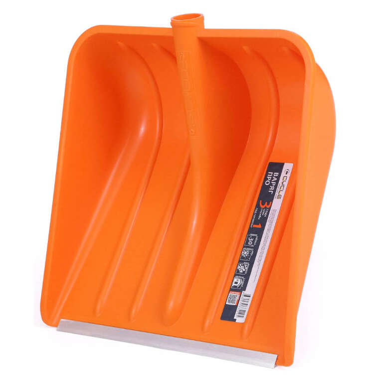 Лопата снеговая "Варяг-Про" 400*400мм с ал.планкой