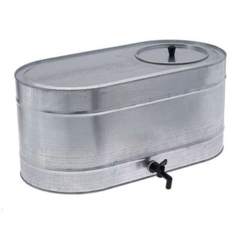 Бак оцинкованный 55л овальный с краном (Магнитогорск)