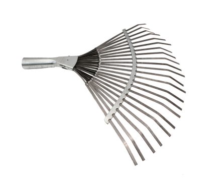 Грабли веерные пластинчатые оцинкованные с черенком
