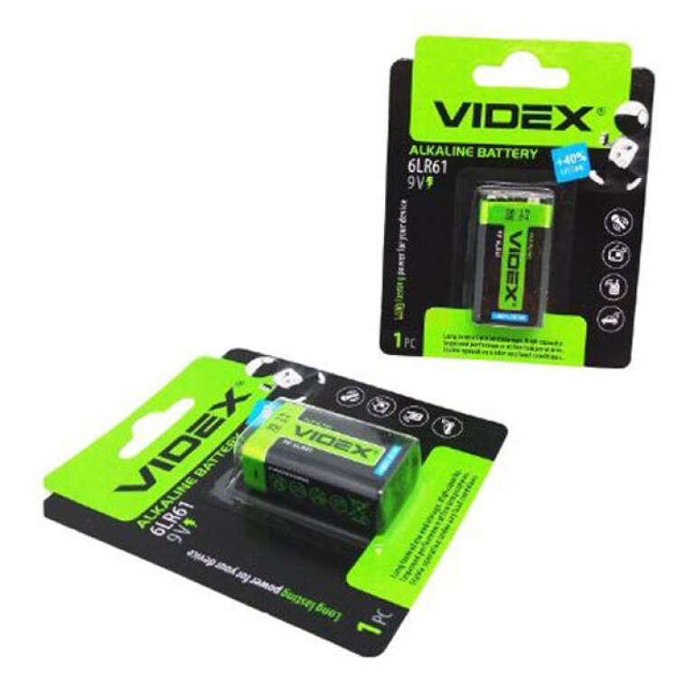 Батарейка VIDEX 6LR61/9V крона