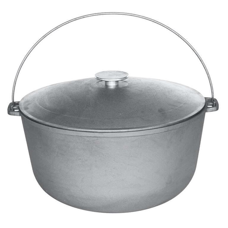 Казан чугунный 8л., походный