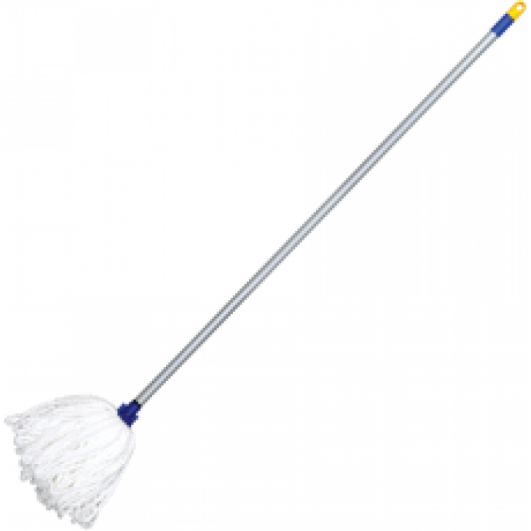 Швабра для пола ЛАЙМА ручка 120см, насадка МОП микрофибра, длина ворса 24см, 130г, арт. 601469