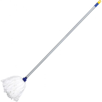 Швабра для пола ЛАЙМА ручка 120см, насадка МОП микрофибра, длина ворса 24см, 130г, арт. 601469