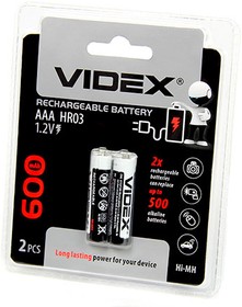 Аккумулятор VIDEX HR03/AAA  600mAh