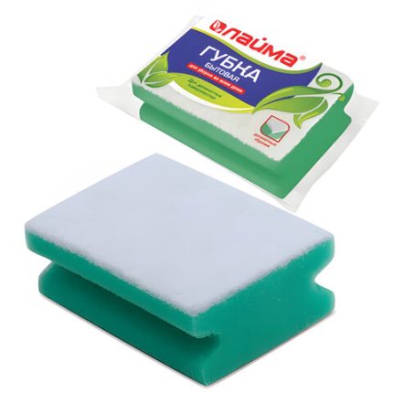 Губка бытовая для уборки,профильная, для деликатных пов.48*120*86