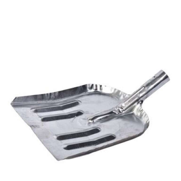 Лопата уборочная ЛУ-2 оцинкованная (450*465) шахтерка с черенком