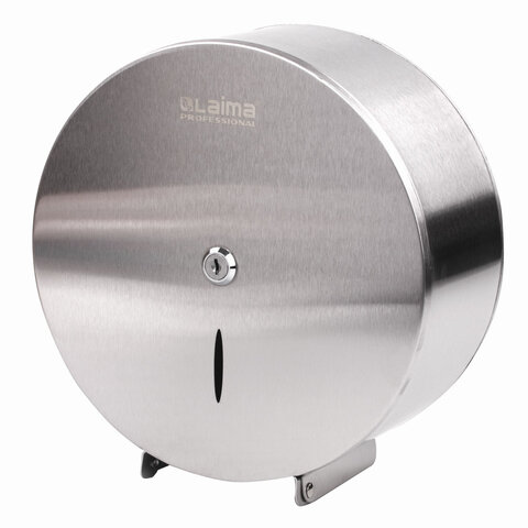 Диспенсер для туалетной бумаги LAIMA PROFESSIONAL INOX, (Система T2) малый, нерж. сталь, арт.605698 Диспенсер для туалетной бумаги LAIMA PROFESSIONAL INOX, (Система T2) малый, нерж. сталь, арт.605698