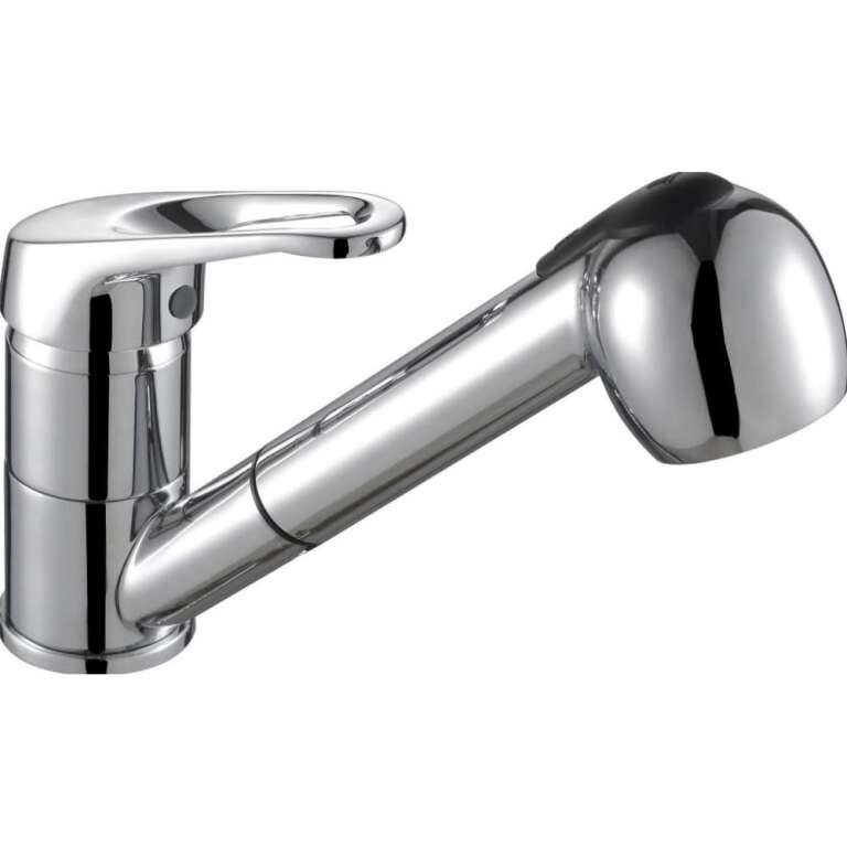 Смеситель для кухни Frap Выдвижной излив F6002-B