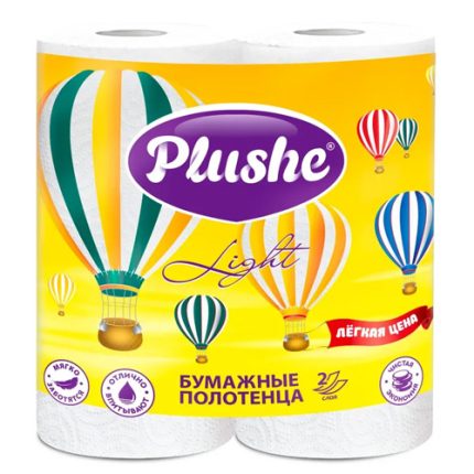 Полотенце бумажное "Plushe" Light  2сл 2шт
