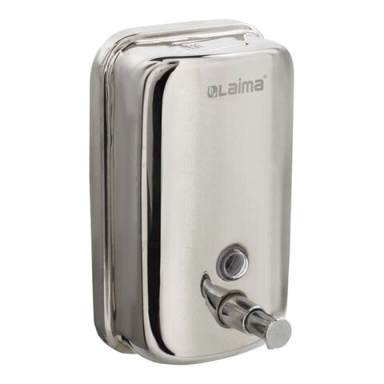 Диспенсер для жидкого мыла ЛАЙМА, 1л, нержавеющая сталь, зеркальный, арт. 601796