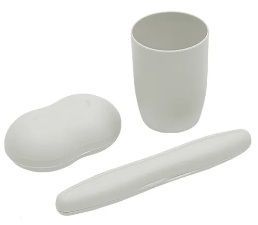 Набор дорожный (мыльница+стакан+футл/зубн. щетки)