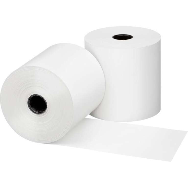 Лента чековая из термобумаги promega 80мм (диаметр 130мм, намотка 220,9м, втулка 26мм,) 48753