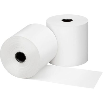 Лента чековая из термобумаги promega 80мм (диаметр 130мм, намотка 220,9м, втулка 26мм,) 48753