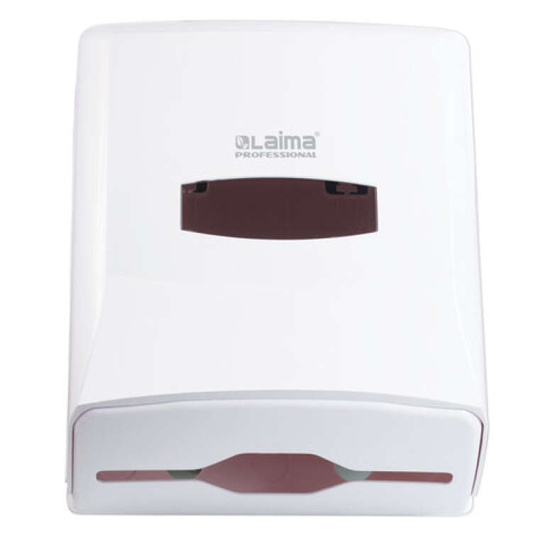 Диспенсер для полотенец LAIMA PROFESSIONAL (Система H3), ZZ (V), белый, ABS-пластик, арт.601426