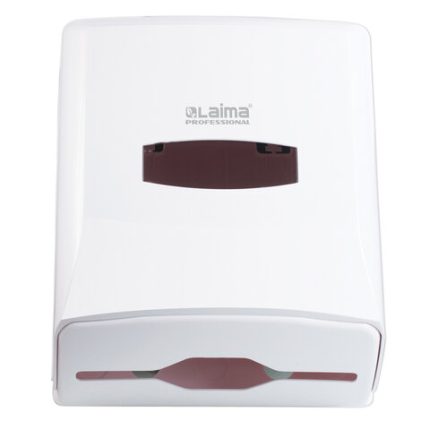 Диспенсер для полотенец LAIMA PROFESSIONAL (Система H3), ZZ (V), белый, ABS-пластик, арт.601426