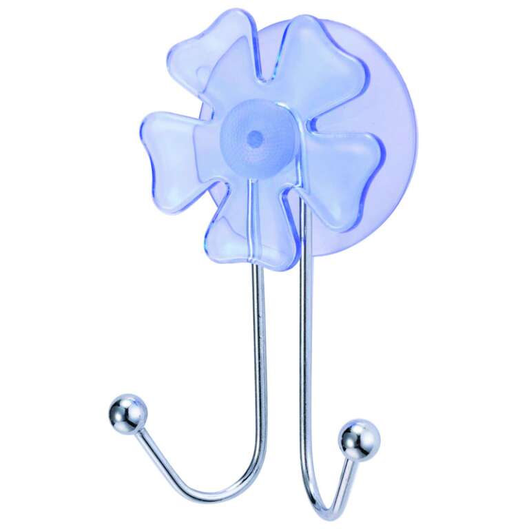 Крючок двойной хром Рыжий Кот Цветок W2082G присоска