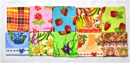 Полотенце вафельное цветное (38*75)