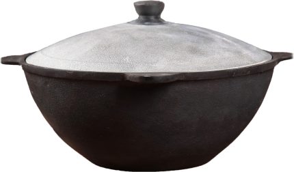 Казан чугунный 10л плоское дно