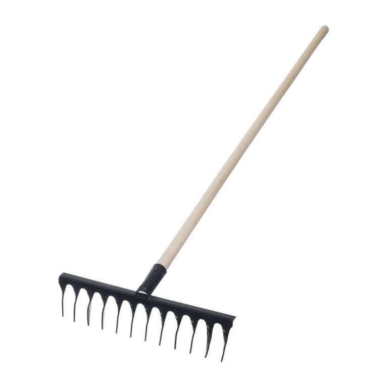 Грабли 12 зубые, витые с черенком