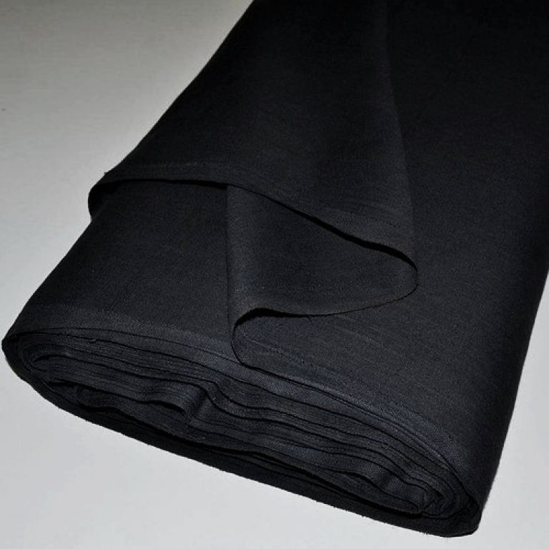 Бязь черная гл/кр 150см