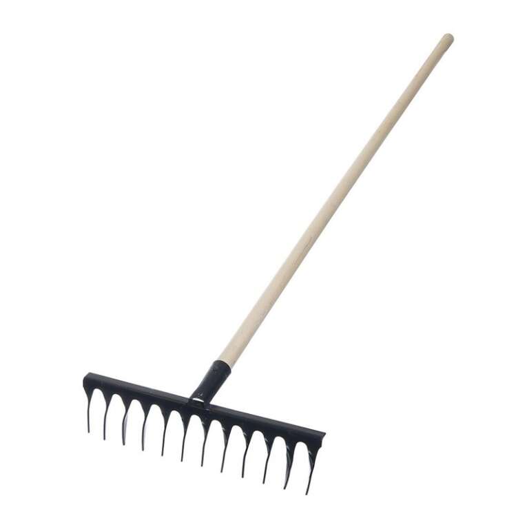 Грабли 14 зубые, витые с черенком