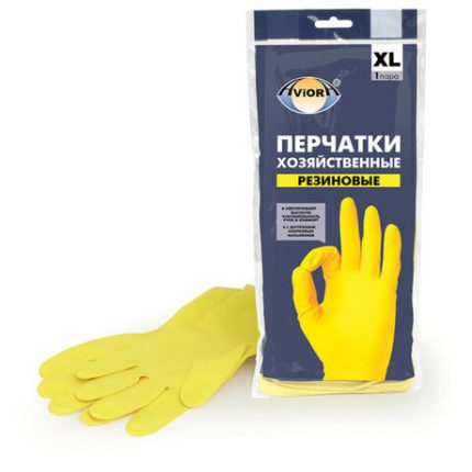 Перчатки хоз. латексные AVIORA XL, арт.607712