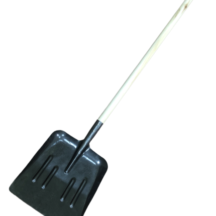Лопата совковая снегоуборочная ЛСС (рельсовая сталь) с черенком