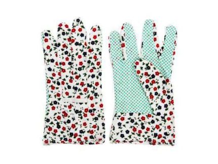 Перчатки х/б садовые с ПВХ точкой, 30гр., 9 р-р, 23см