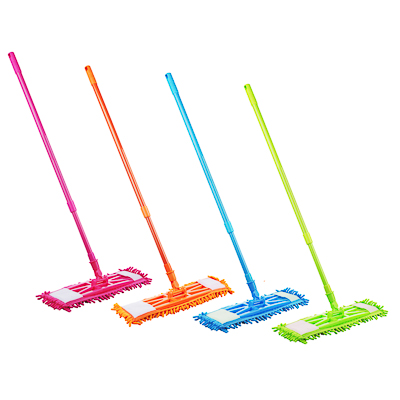 Швабра для пола Vetta,  ручка телескоп. окраш. мет. 70-120см, насадка из микроф. 50гр, арт. 444-368