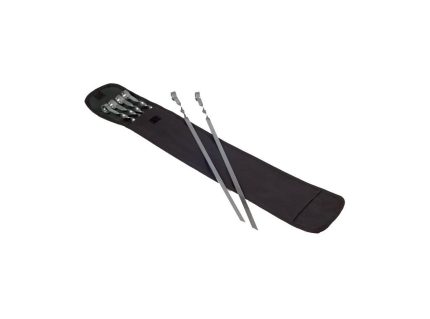 Шампура набор 6х610мм в чехле, угловые 1мм