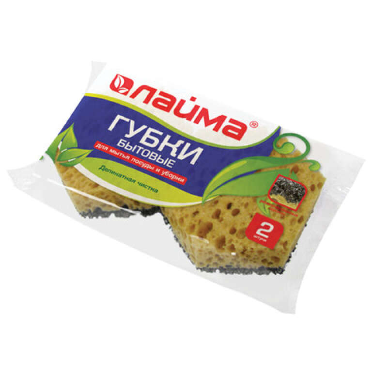 Губки бытовые КОМПЛЕКТ 2шт,29*92*80мм, арт.601563