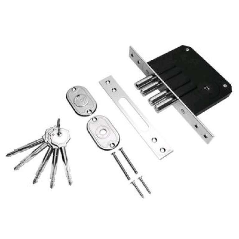 Замок врезной Trodos 189K СР хром