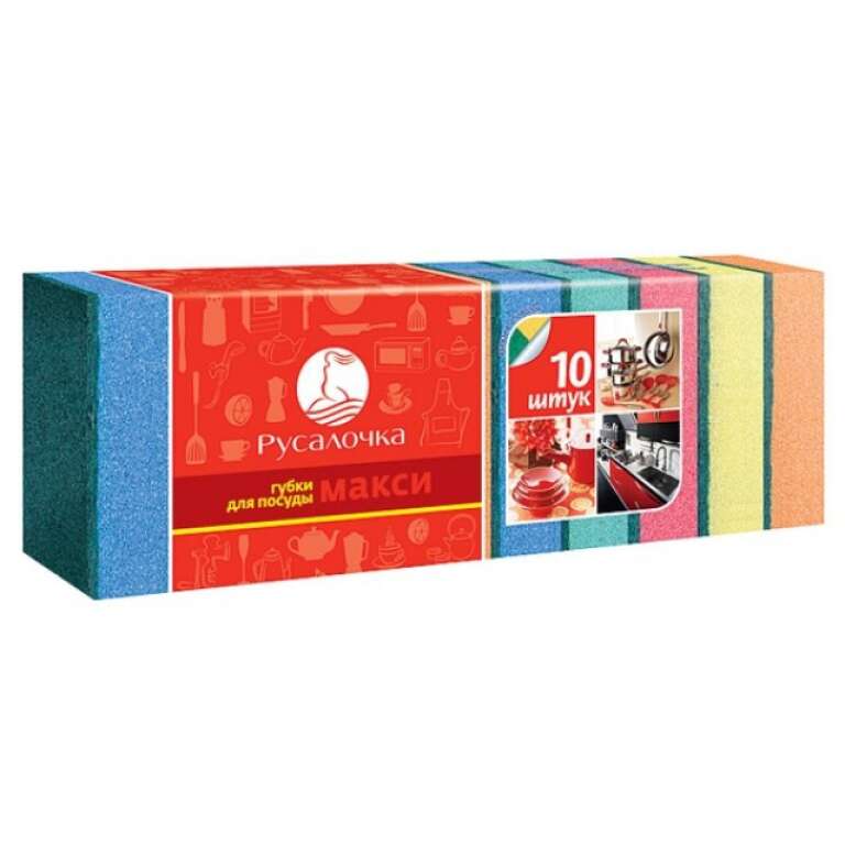 Губка для посуды "Insula" макси 10шт
