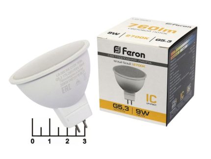 Лампа светодиодная Feron MR16 GU5.3 2700К 57*50 LB-760