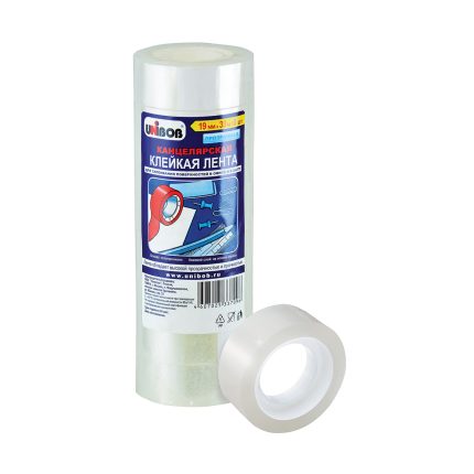 Скотч UNIBOB прозрачный 15 мм*10 м