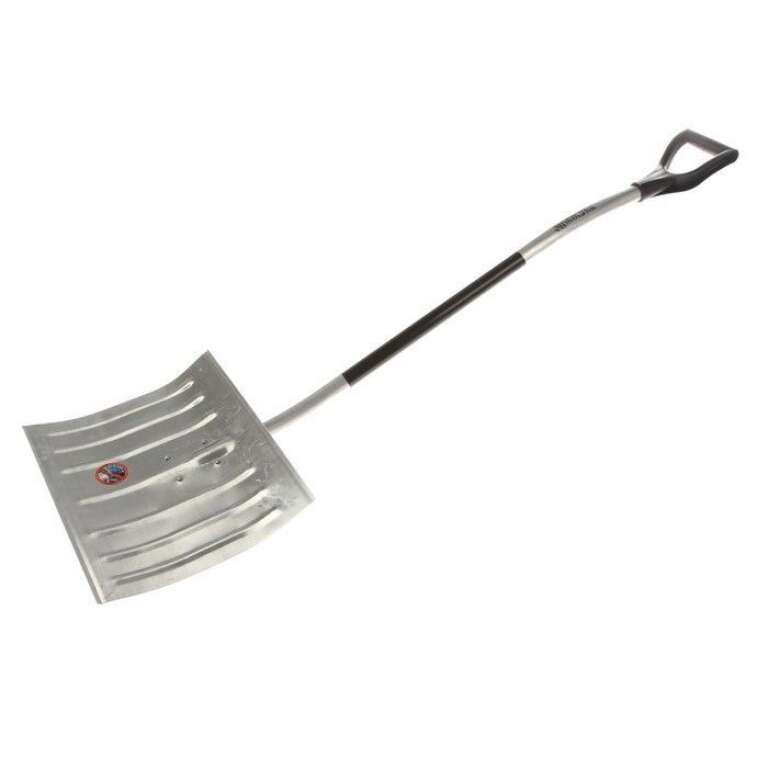 Лопата снеговая "Арктика" с алюминиевым черенком (500*430)