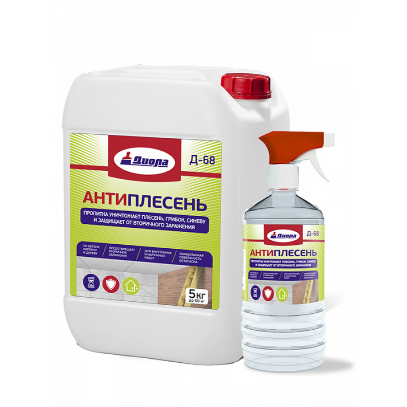 Пропитка Диола Д-68 Антиплесень 0,5л