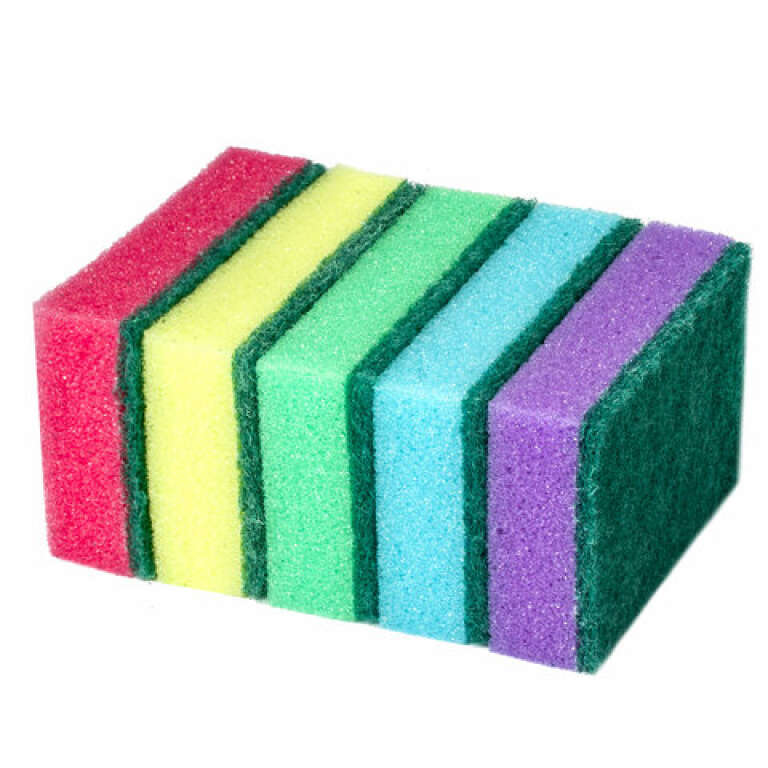 Губка для посуды  5шт ЛАЙМА МАКСИ 601554