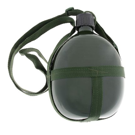 Фляжка алюминиевая для питьевой воды на ремне 1,5л