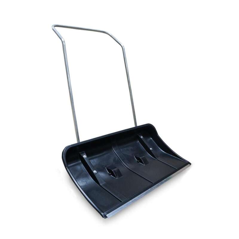 Скрепер морозостойкий пластиковый на колесах с алюминиевой накладкой (820*450)