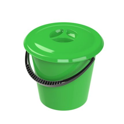 Ведро пластмассовое 10л с крышкой Альт-Пласт (Красноярск)