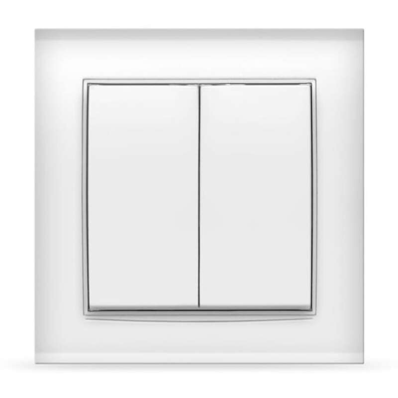 Выключатель двухклавишный UNIVersal серия Бриллиант