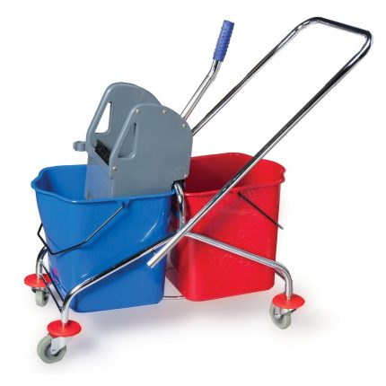 Тележка двухведерная ЛАЙМА "Проф" 25 л. с механическим отжимом, арт. 601499