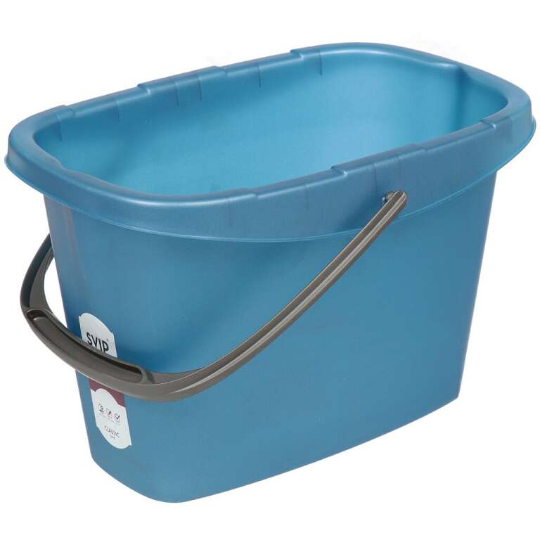 Ведро пластмассовое 13л б/крышки прямоугольное,Классика,индиго