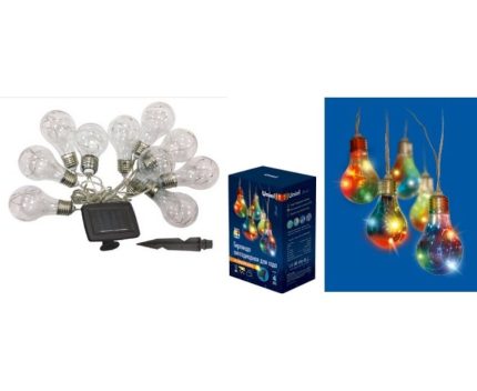 Гирлянда на солн. батарее ЛАМПОЧКИ, 4м.Uniel