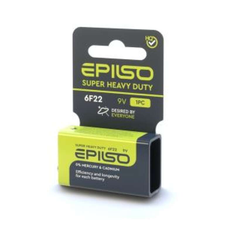Бататрейка EPILSO 9V Крона 6F22