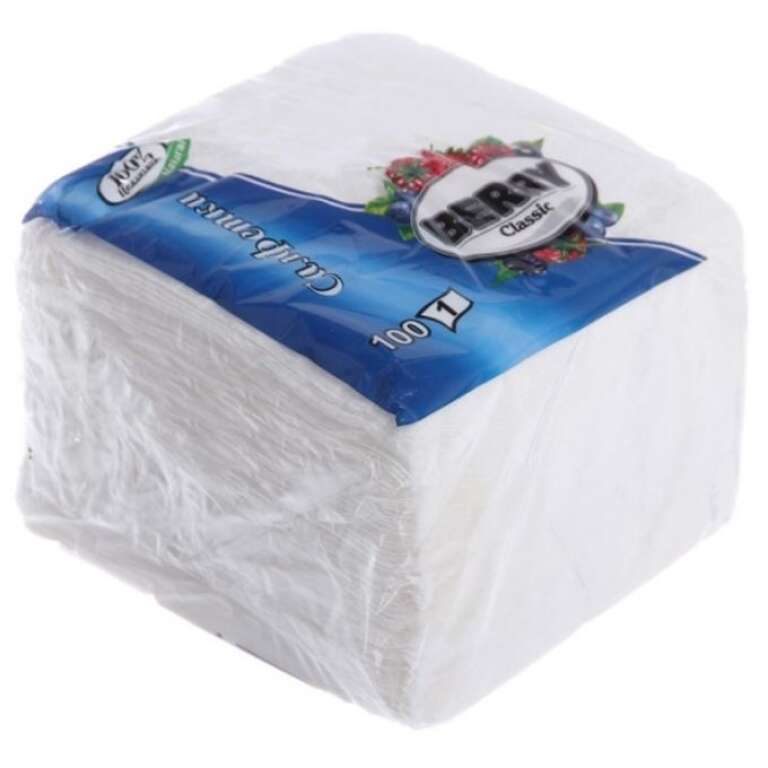 Салфетки столовые 1сл,23*23 100л. Berry